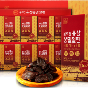 Медовые цукаты красный корейский женьшень 4лет,слайсы,200г,тэдон