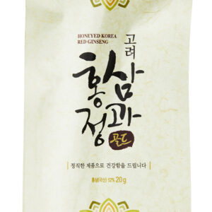 Медовые цукаты красный корейский женьшень 4х лет,корень,20г,тэдон