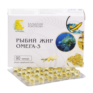 Рыбий жир омега-3 витамины А, D бальзамы Короткова
