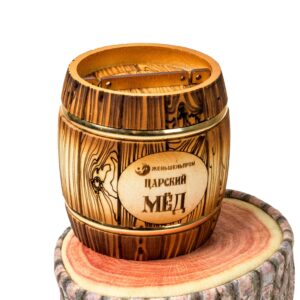 сувенирный бочонок 7 двухцветный для меда