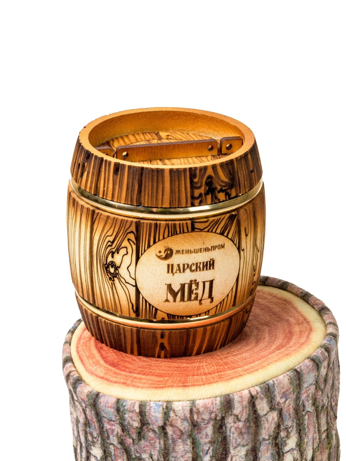 сувенирный бочонок 7 двухцветный для меда