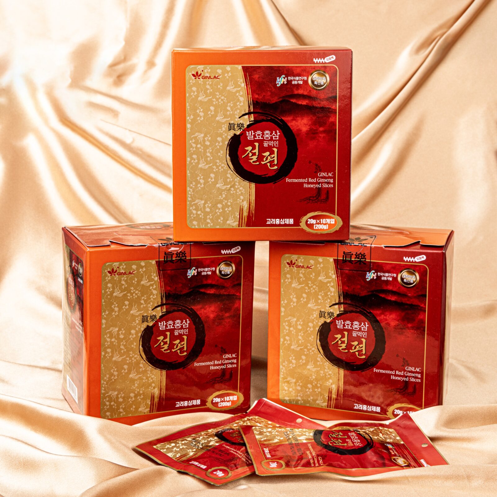 НЕЖНЫЕ ДЗЕН-ЖЕНЬШЕНЬ-ЦУКАТЫ VEGAN, СЛАЙСЫ, 200 гр. (20х10). GINLAC. GOLD. КОРЕЯ — изображение 2