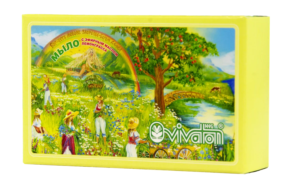 Кедровое мыло ручной работы Лемонграсс Виватон 115 г фото