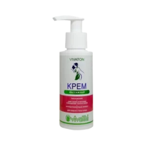 Массажный крем Виватон 100 мл туба для лица и тела