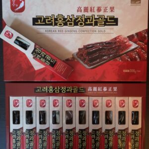 Медовые цукаты из красного корейского женьшеня Gold, корень 30 гр.