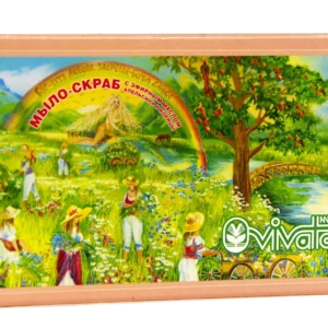 Мыло-скраб ручной работы Апельсин и Корица Виватон 115 г фото