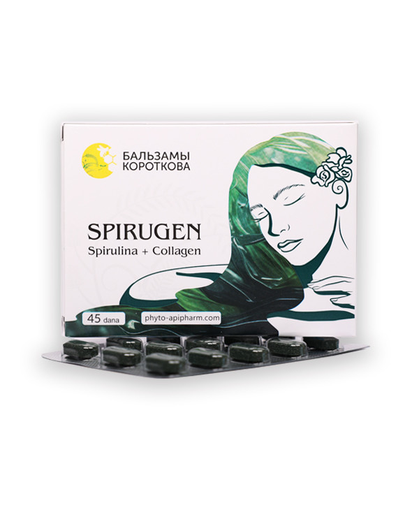 Спируген, спирулина + коллаген, 45 фитотабл. бальзамы Короткова